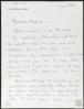 Carta de Andreu Teixidor de Ventós a Miguel Delibes Setién, sobre su viaje y reunión en Valladolid.