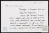 Carta de Bernardo de Arrizabalaga a Miguel Delibes Setién.