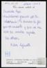 Carta de Pilar Lafuente a Pepi Caballero, sobre devolución de una fotografía.