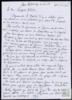 Carta de Francesca Boada a Miguel Delibes Setién.