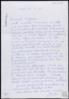 Carta de Pochi a Miguel Delibes Setién, agradecida por la felicitación enviada por sus bodas de o...