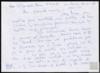 Carta de Rosa María González Dans a Miguel Delibes Setién.