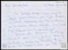 Carta de Rosa María González Dans a Miguel Delibes Setién.