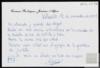 Carta de Carmen Rodríguez Jiménez-Alfaro a Miguel Delibes Setién, felicitándole por el reconocimi...