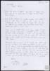 Carta de Sandra del Colegio San Agustín a Miguel Delibes Setién, sobre elogios al escritor.