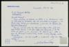 Carta de Antonio Buero Vallejo a Miguel Delibes Setién, felicitándole por la novela "Señora ...