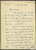 Carta de José María de Quinto a Miguel Delibes Setién, felicitándole por su novela "La hoja ...