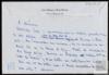 Borrador de carta de Miguel Delibes Setién a José Sámano, sobre la intermediación de Carmen Balce...