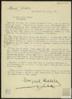 Carta de Miguel Delibes Setién a José Vergés.