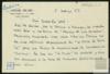 Carta de Miguel Delibes Setién a José Vergés.