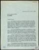 Carta de José Vergés a Miguel Delibes Setién.