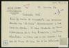 Carta de Miguel Delibes Setién a José Vergés.