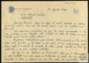 Carta de Eduardo Toda Oliva a Miguel Delibes Setién.