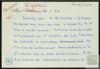 Carta de Miguel Delibes Setién a José Vergés.