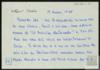 Carta de Miguel Delibes Setién a José Vergés.