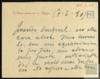 Carta de Marcelo González, obispo de Astorga, a Miguel Delibes Setién, dando agradecimientos tant...