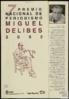 Acta del jurado en el VII Premio Nacional de Periodismo "Miguel Delibes".