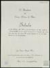 Felicitación de José María Barella Miró, presidente del Casino Obrero de Béjar (Salamanca) a Migu...