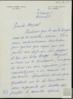Felicitación de Enrique Otero Martín a Miguel Delibes Setién por su ingreso en la Academia.