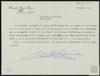 Felicitación de Eduardo Pardo Reina a Miguel Delibes Setién por su ingreso en la Academia.