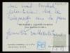 Felicitación de Victorina Alonso-Cortés a Miguel Delibes Setién por su ingreso en la Academia.