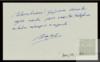 Felicitación de Alberto Balil Illana y Mª Josefa de Luxán y Vergara a Miguel Delibes Setién por s...