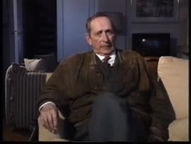 Imágenes sin montar de la entrevista de Antonio Piedra Borregón a Miguel Delibes.