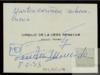 Felicitación de Virgilio de la Vega Benayas y Concha Moncada a Miguel Delibes Setién por su ingre...