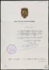 Felicitación de la Diputación Provincial de Málaga a Miguel Delibes Setién por su ingreso en la A...