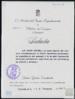Felicitación de Julián García Cuadrado a Miguel Delibes Setién por el Premio Miguel de Cervantes.