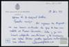 Felicitación de Vicente Palacio Atard a Miguel Delibes Setién por el Premio Miguel de Cervantes.