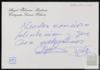 Felicitación de Ángel Palencia Martínez y Enriqueta Suárez Palacio a Miguel Delibes Setién por el...