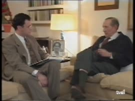 Entrevistas televisivas a Miguel Delibes con motivo de la publicación de "Señora de rojo sob...