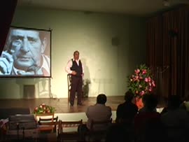 Homenaje a Miguel Delibes en Sedano (Burgos).